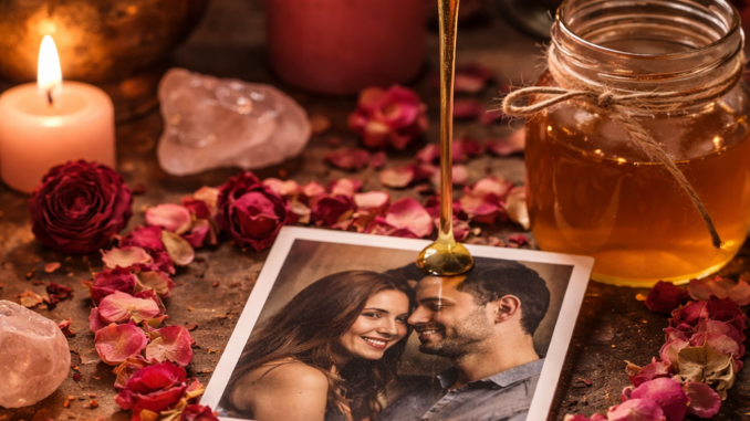 rituel d’amour avec photo et miel