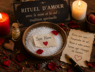 rituel d'amour avec le sel et le nom